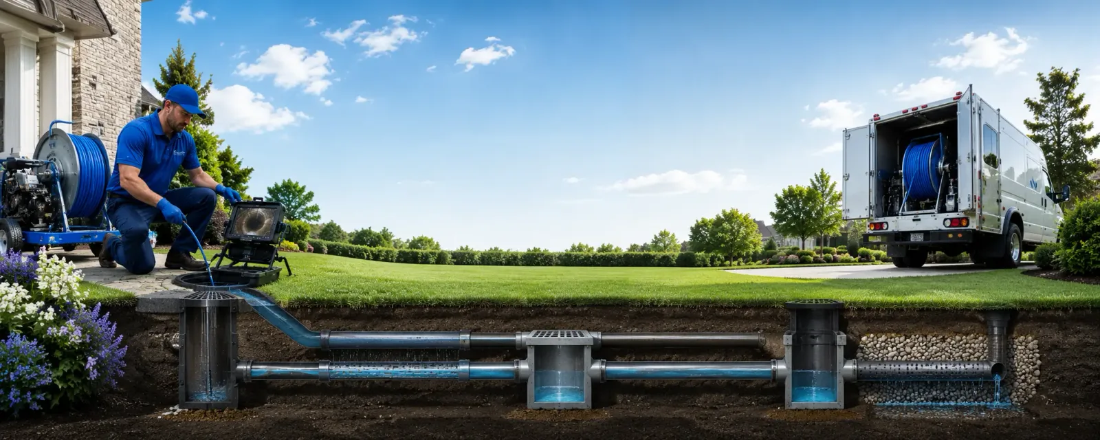 Outdoor drain cleaning information for Caledonia, MN